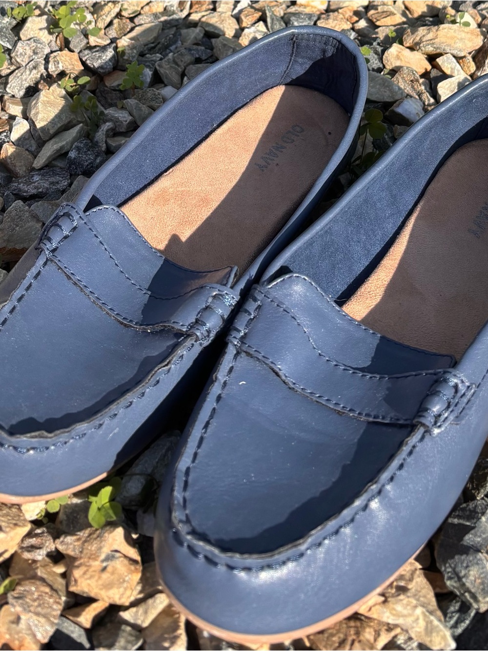 Women’s Navy Blue Driving Loafers